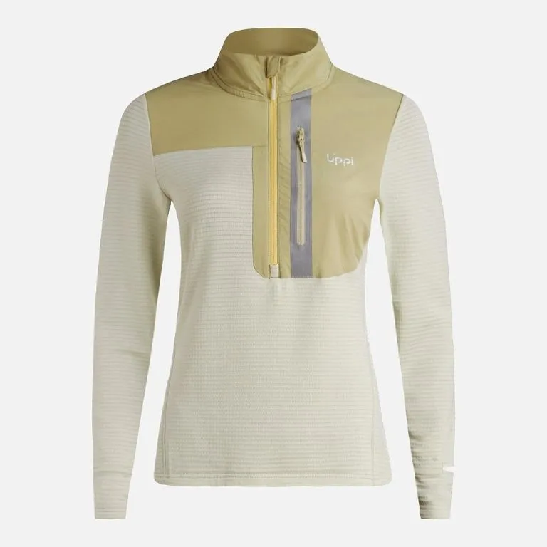 Poleron mujer Karova Nano-F 14 Zip Verde Claro Lippi