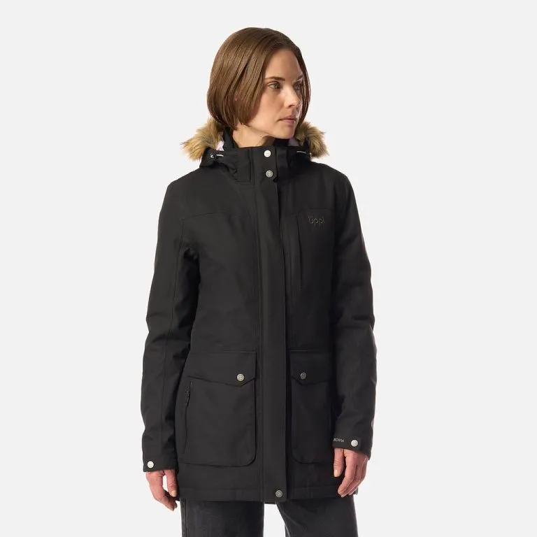 Chaqueta Mujer Roble B-Dry Hoody Jacket Melange Negro Lippi