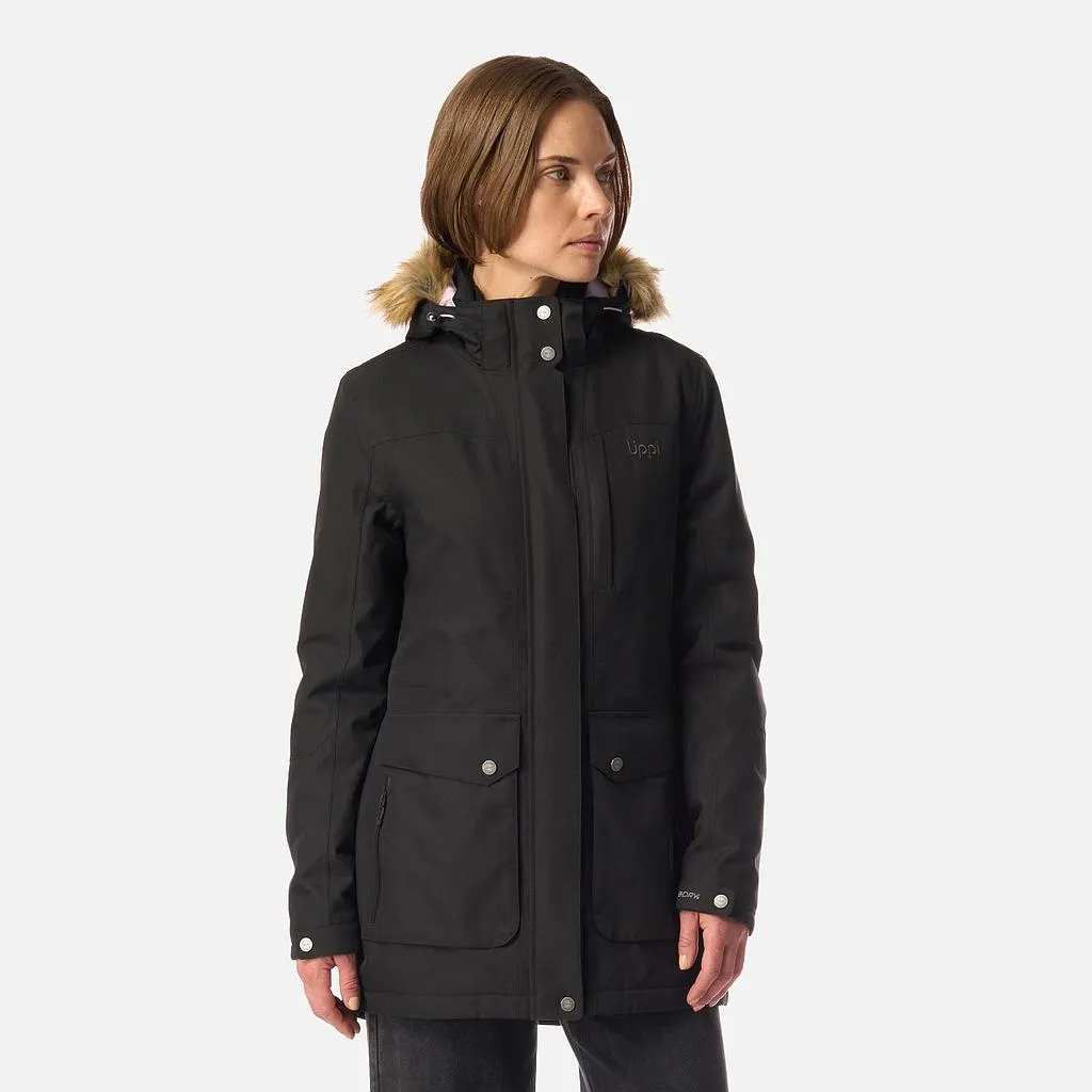 Chaqueta Mujer Roble B-Dry Hoody Jacket Melange Negro Lippi