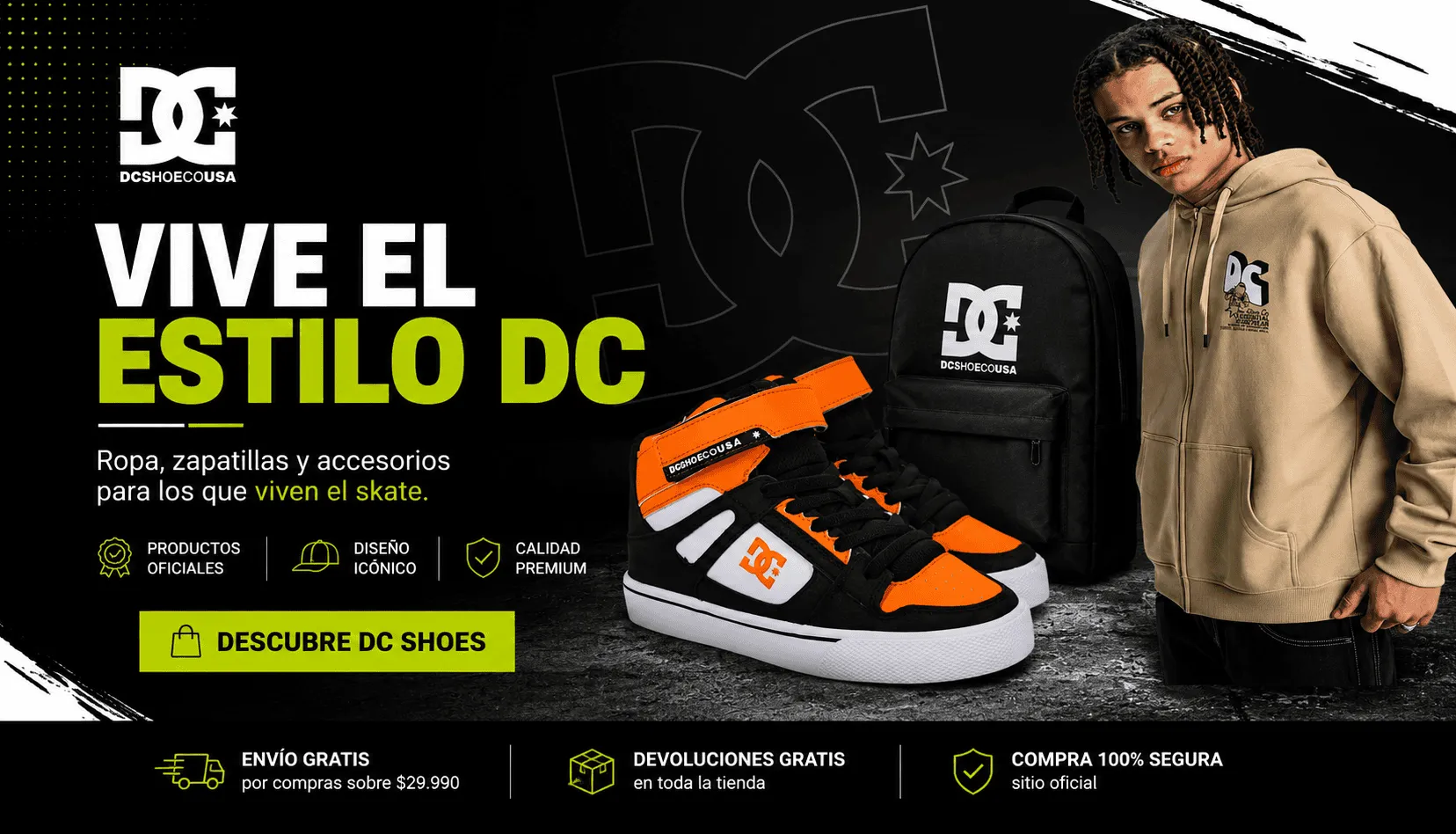 Banner New Era con gorras, mochilas y accesorios originales disponibles en Albasini Chile