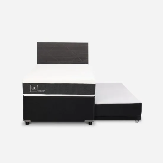 Cama Nido Diván Ortopedic + Respaldo Villarrica Gris Cic - Imagen 5
