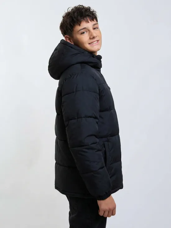 Parka Juvenil Con Gorro Snowy Pop Negro Maui - Imagen 2