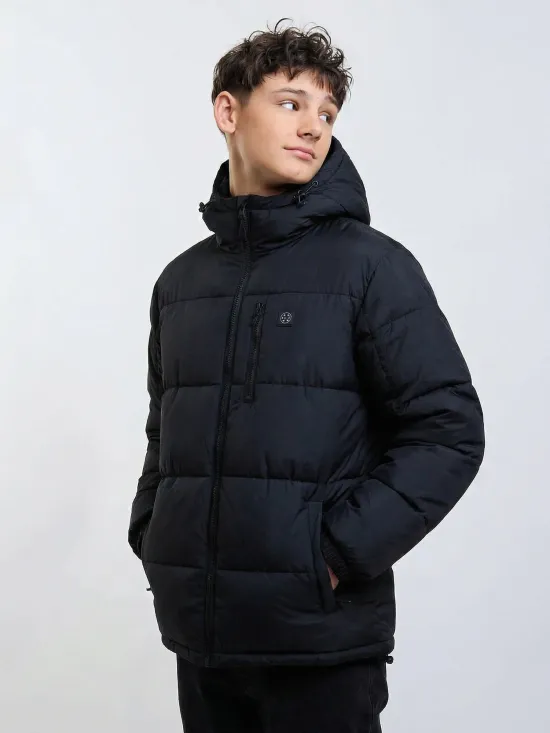 Parka Juvenil Con Gorro Snowy Pop Negro Maui - Imagen 3