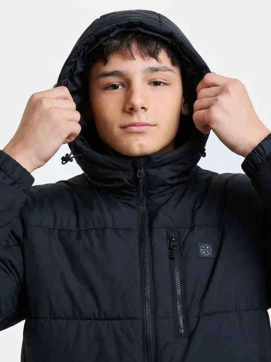 Parka Juvenil Con Gorro Snowy Pop Negro Maui - Imagen 5
