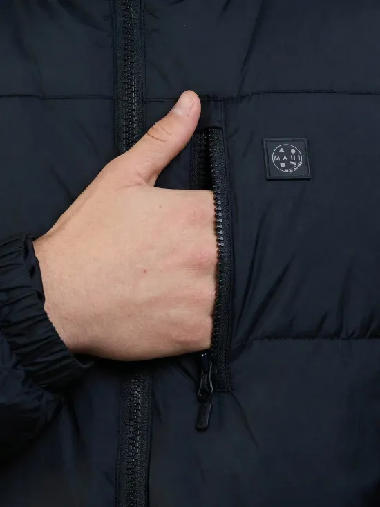 Parka Juvenil Con Gorro Snowy Pop Negro Maui - Imagen 6