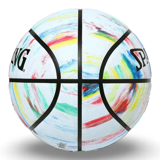 Balon Basket N°6 Marble Rainbow Spalding - Imagen 3