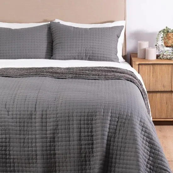 Cubrecama Quilt Lineal Sherpa 2 Plazas Marengo Fabrics - Imagen 4