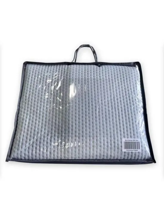 Cubrecama Quilt Atenas King Gris Idetex - Imagen 2