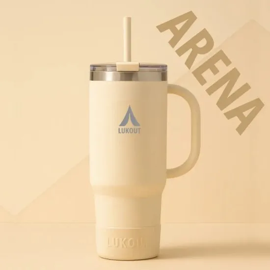 Vaso Térmico Lukout Travel 1200 ml Mug Acero Frío Y Calor Arena - Imagen 3