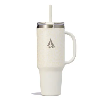 Vaso Termico Frio Y Caliente 1200 Mug Lukout Travel Crema