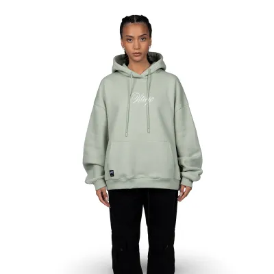 Polerón Hombre Oversize Verde Claro Estampado Whatup
