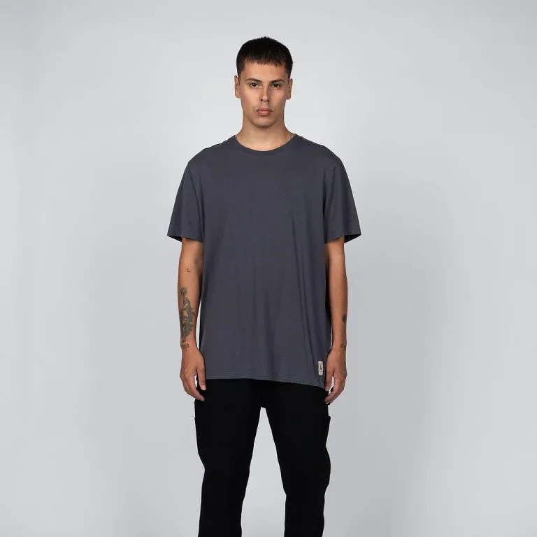 Polera Hombre Gris Básica Algodón Reef