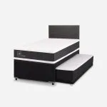 Cama Nido Diván Ortopedic + Respaldo Villarrica Gris Cic