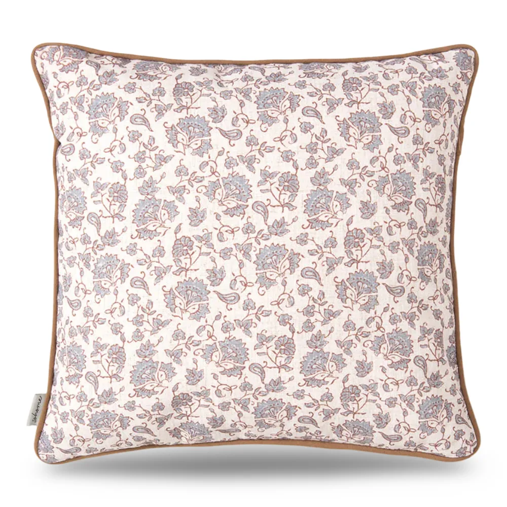 Cojín Estampado Asana Celeste Fabrics
