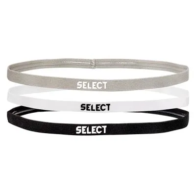 Set 3 Cintillos Negro/Blanco/Gris Select