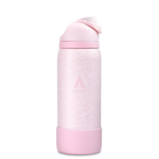 Botella Termica 1 Litro Flip Animal Pink Lukout