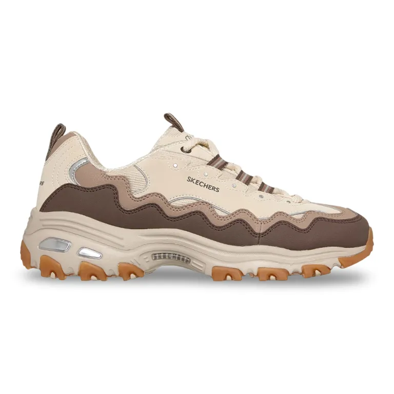 Zapatilla Mujer D Lites Vintage Wave Brown Skechers