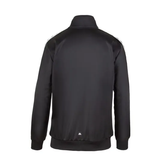 Poleron Full Zipper Hombre Black White Black Kappa - Imagen 3