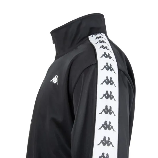 Poleron Full Zipper Hombre Black White Black Kappa - Imagen 5