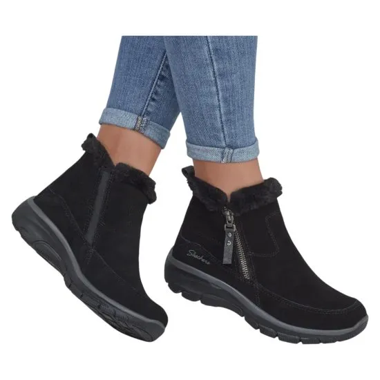 BOTA MUJER EASY GOING COOL ZIP BLK SKECHERS - Imagen 4