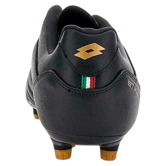 Zapato de Fútbol Hombre Lotto - Stadio FG 705 Negro Dorado - Imagen 4