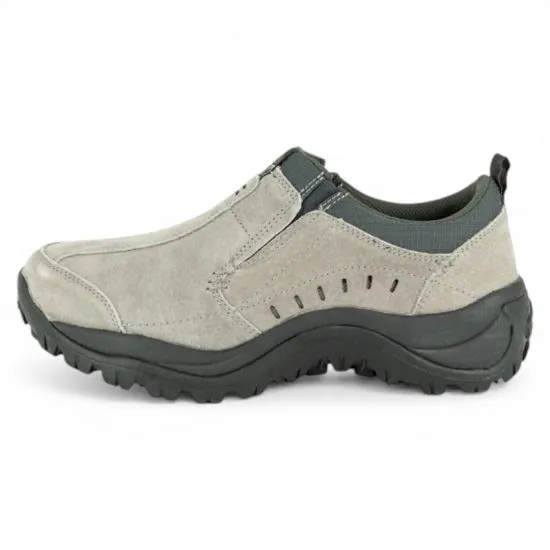 Zapato Hombre Sin Cordones Atlas Cuero Gris London Adixt - Imagen 3