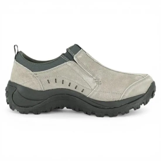 Zapato Hombre Sin Cordones Atlas Cuero Gris London Adixt - Imagen 4