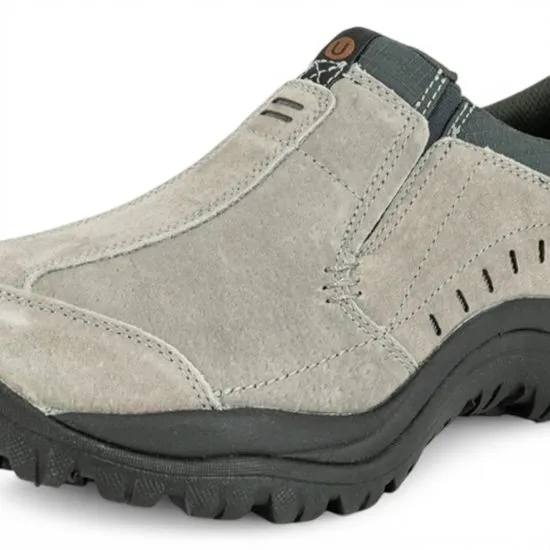 Zapato Hombre Sin Cordones Atlas Cuero Gris London Adixt - Imagen 5