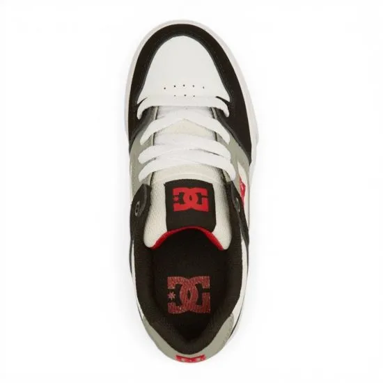 Zapatilla Niño Pure White Black Dc Shoes - Imagen 4