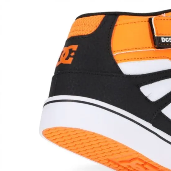 Zapatilla Juvenil Pure Hi Top Ev Orange DC - Imagen 5
