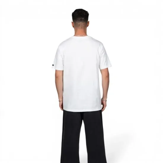 Polera Oversize Hombre Blanca Logo Grande Frontal Whatup - Imagen 2