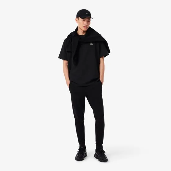Polera Hombre Algodón Grueso Negra Logo Lacoste - Imagen 6