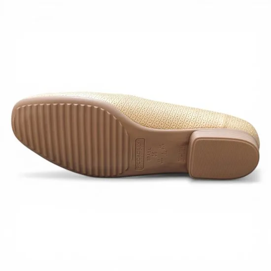 Zapato Mujer Bajo Dorado Comodo Piccadilly - Imagen 5