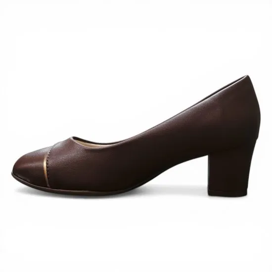 Zapato Mujer Cafe Cacau Taco Medio Piccadilly - Imagen 3