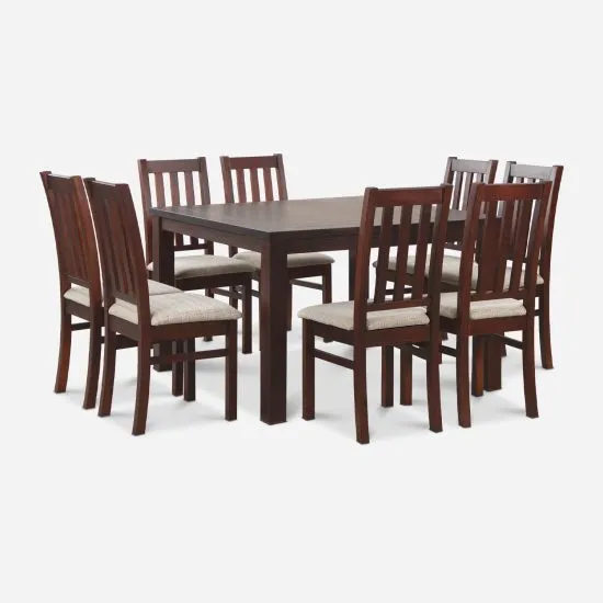 Comedor 8 Sillas Ñuble Caramelo - Tela Beige - Imagen 4