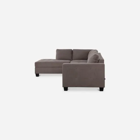 Sofa Seccional Tela Izquierdo Taupe Tamesis Cic - Imagen 3