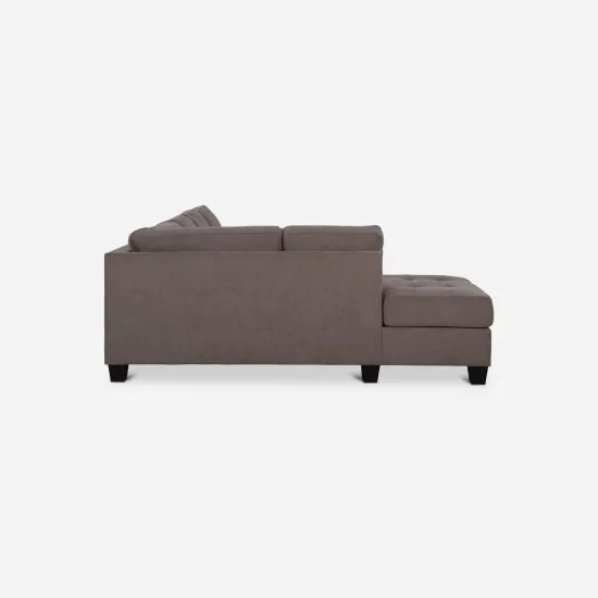 Sofa Seccional Tela Izquierdo Taupe Tamesis Cic - Imagen 5