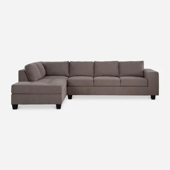 Sofa Seccional Tela Izquierdo Taupe Tamesis Cic - Imagen 6