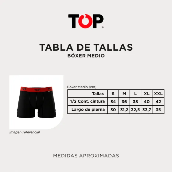 3 Pack Boxer Hombre Brief Algodon Lycra 208P328 Top - Imagen 5