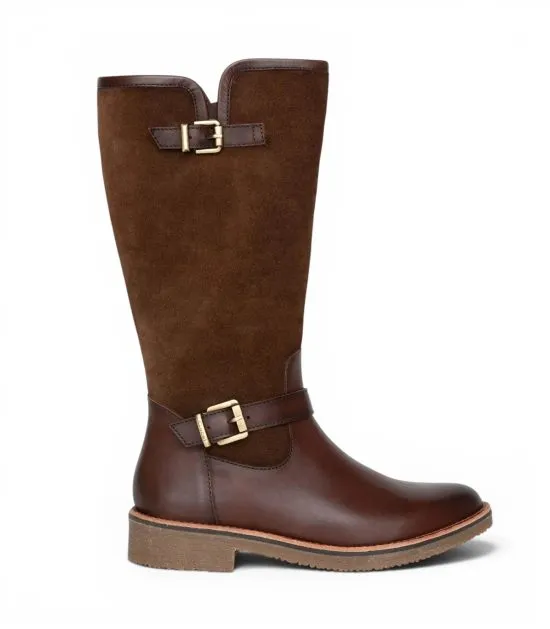 Bota  Mujer Napa Chocolate Nora Gacel - Imagen 5