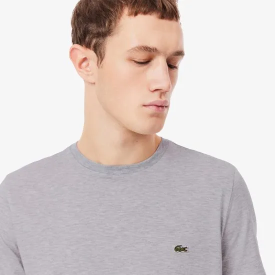 Polera Hombre Cuello Redondo Logo Gris Lacoste - Imagen 4