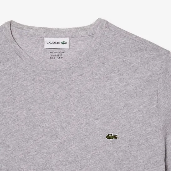 Polera Hombre Cuello Redondo Logo Gris Lacoste - Imagen 5