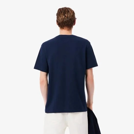Polera Hombre Cuello Redondo Logo Azul Marino Lacoste - Imagen 2
