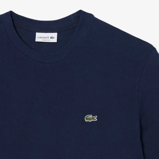 Polera Hombre Cuello Redondo Logo Azul Marino Lacoste - Imagen 6