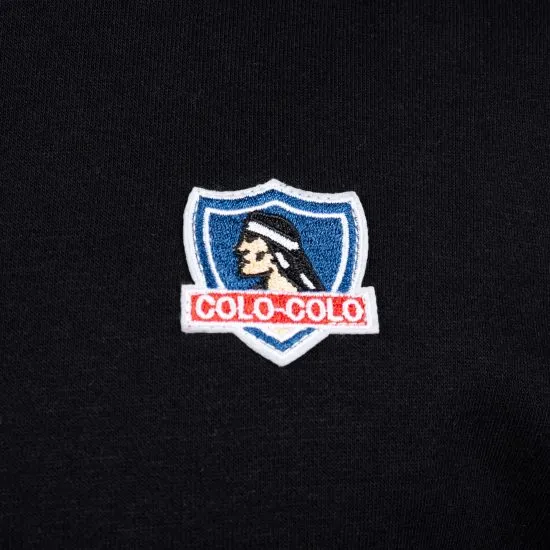 Polerón Hombre Capucha Negro Escudo Classic Colo Colo - Imagen 3