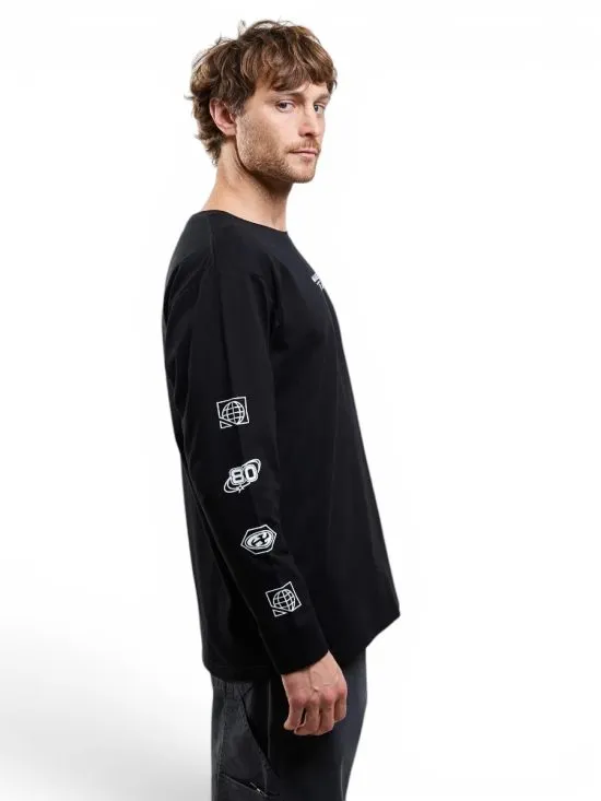 Polera Hombre Manga Larga Barding Negro Maui - Imagen 3
