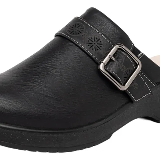 Zapato Sueco Mujer Plataforma Negro Ajustable Passer - Imagen 3
