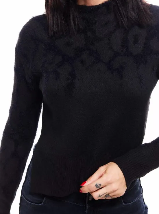 Sweater Cuello Alto con Aberturas en el Costado JJO - Imagen 6