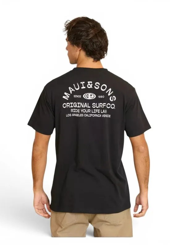 Polera Hombre MC Faxof Negro Maui - Imagen 2