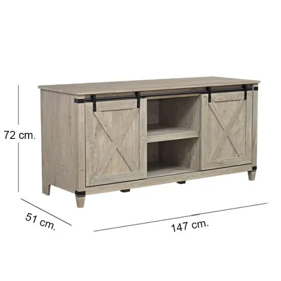 Rack Roble Light Grey 1.47 - Imagen 5